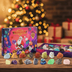Gemmora | Kids Gemstone Advent Calendar with 24 Stones and Crystals