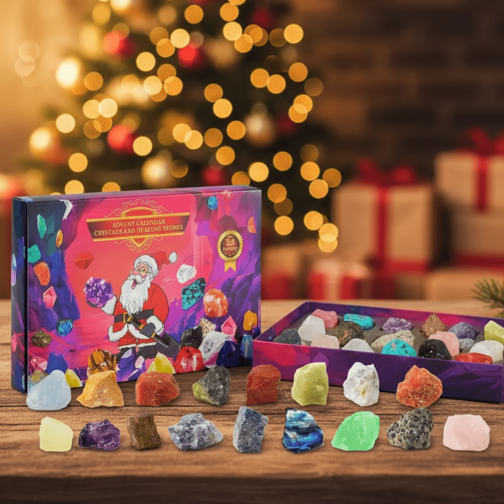 Gemmora | Kids Gemstone Advent Calendar with 24 Stones and Crystals