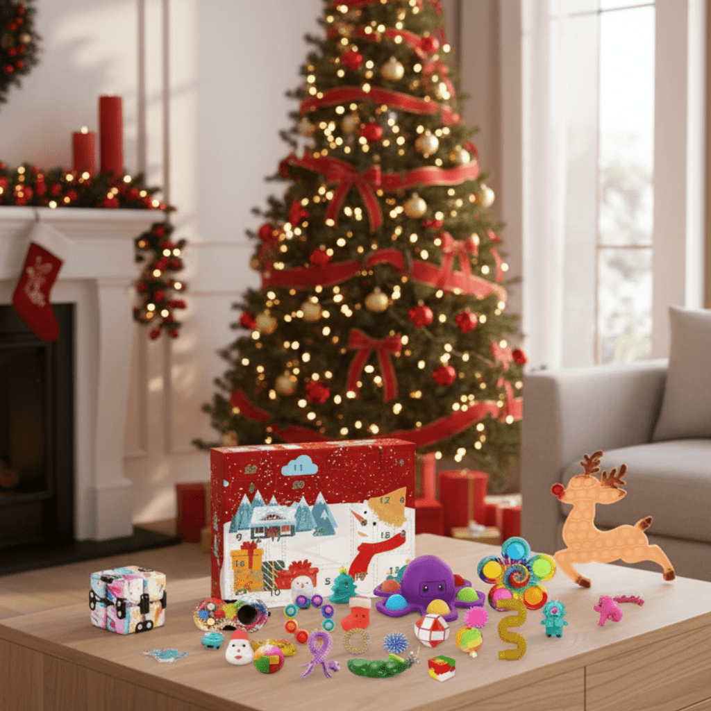 Sensory Toy Advent Calendar for Kids with Christmas Themes 2026