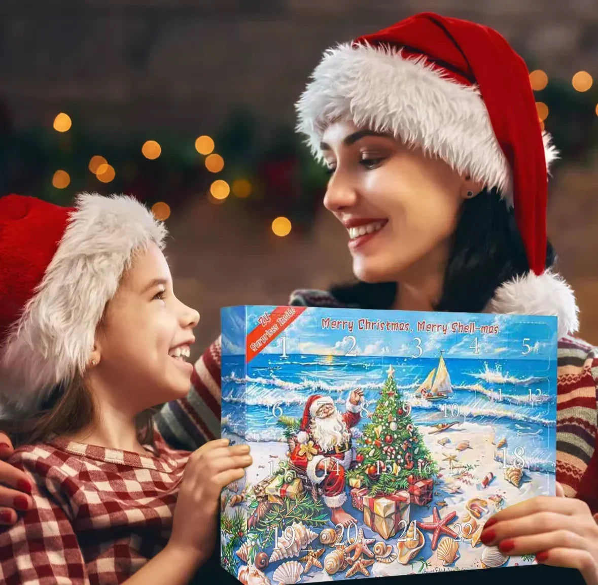 Seashell Advent Calendar with 24 Real Shells and Snail Shells 2026
