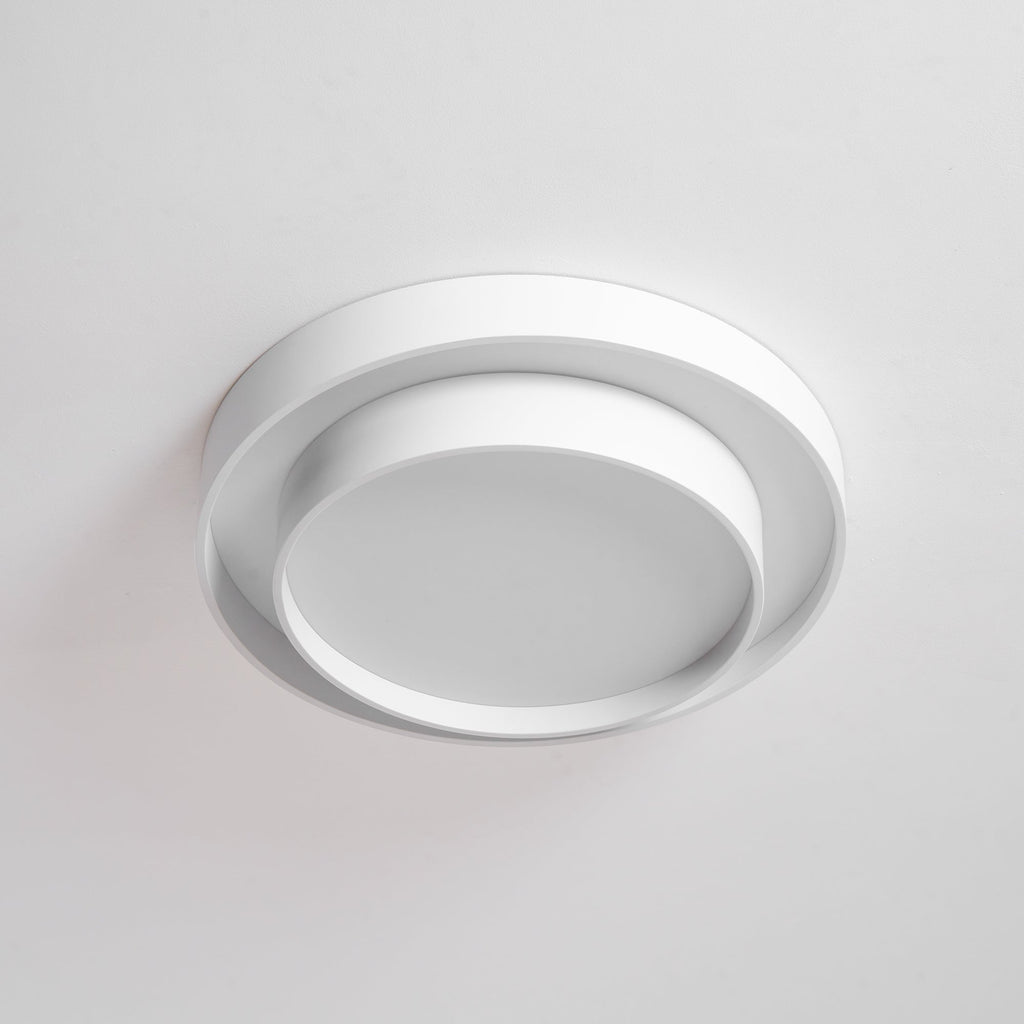 Dimmable Cylinder LED Ceiling Light – Iron & Acrylic Flush Light for Living Room & Bedroom, Ø 40–60 cm