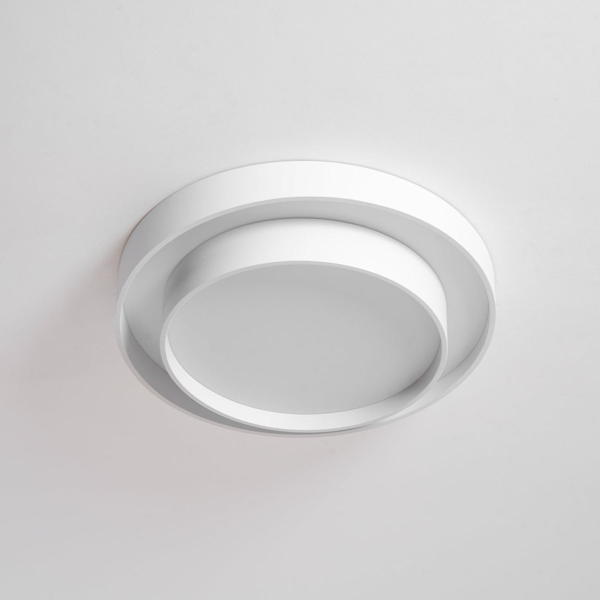 Dimmable Cylinder LED Ceiling Light – Iron & Acrylic Flush Light for Living Room & Bedroom, Ø 40–60 cm