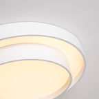 Dimmable Cylinder LED Ceiling Light – Iron & Acrylic Flush Light for Living Room & Bedroom, Ø 40–60 cm