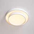 Dimmable Cylinder LED Ceiling Light – Iron & Acrylic Flush Light for Living Room & Bedroom, Ø 40–60 cm