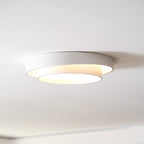 Dimmable Cylinder LED Ceiling Light – Iron & Acrylic Flush Light for Living Room & Bedroom, Ø 40–60 cm