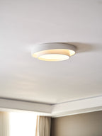 Dimmable Cylinder LED Ceiling Light – Iron & Acrylic Flush Light for Living Room & Bedroom, Ø 40–60 cm