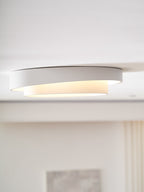 Dimmable Cylinder LED Ceiling Light – Iron & Acrylic Flush Light for Living Room & Bedroom, Ø 40–60 cm