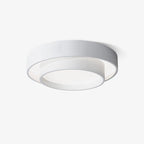 Dimmable Cylinder LED Ceiling Light – Iron & Acrylic Flush Light for Living Room & Bedroom, Ø 40–60 cm
