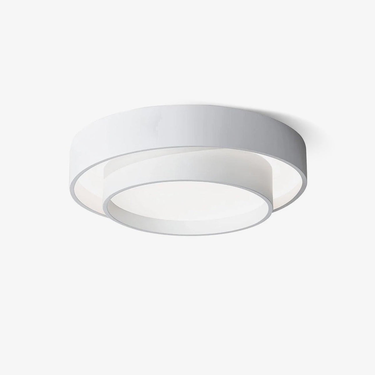 Dimmable Cylinder LED Ceiling Light – Iron & Acrylic Flush Light for Living Room & Bedroom, Ø 40–60 cm