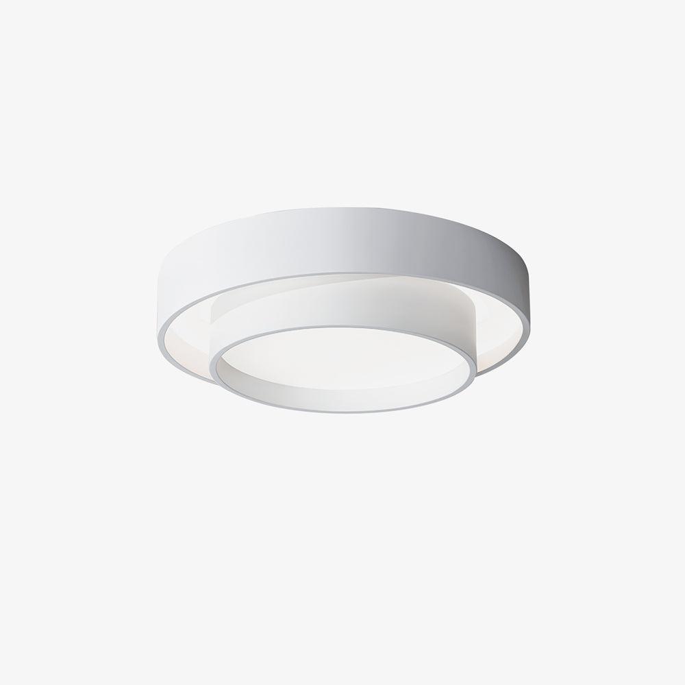 Dimmable Cylinder LED Ceiling Light – Iron & Acrylic Flush Light for Living Room & Bedroom, Ø 40–60 cm