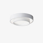 Dimmable Cylinder LED Ceiling Light – Iron & Acrylic Flush Light for Living Room & Bedroom, Ø 40–60 cm