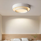 Dimmable Cylinder LED Ceiling Light – Iron & Acrylic Flush Light for Living Room & Bedroom, Ø 40–60 cm