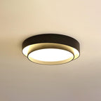 Dimmable Cylinder LED Ceiling Light – Iron & Acrylic Flush Light for Living Room & Bedroom, Ø 40–60 cm