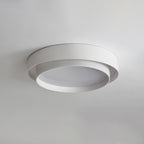 Dimmable Cylinder LED Ceiling Light – Iron & Acrylic Flush Light for Living Room & Bedroom, Ø 40–60 cm