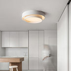Dimmable Cylinder LED Ceiling Light – Iron & Acrylic Flush Light for Living Room & Bedroom, Ø 40–60 cm