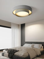 Dimmable Cylinder LED Ceiling Light – Iron & Acrylic Flush Light for Living Room & Bedroom, Ø 40–60 cm