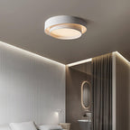 Dimmable Cylinder LED Ceiling Light – Iron & Acrylic Flush Light for Living Room & Bedroom, Ø 40–60 cm