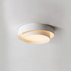 Dimmable Cylinder LED Ceiling Light – Iron & Acrylic Flush Light for Living Room & Bedroom, Ø 40–60 cm