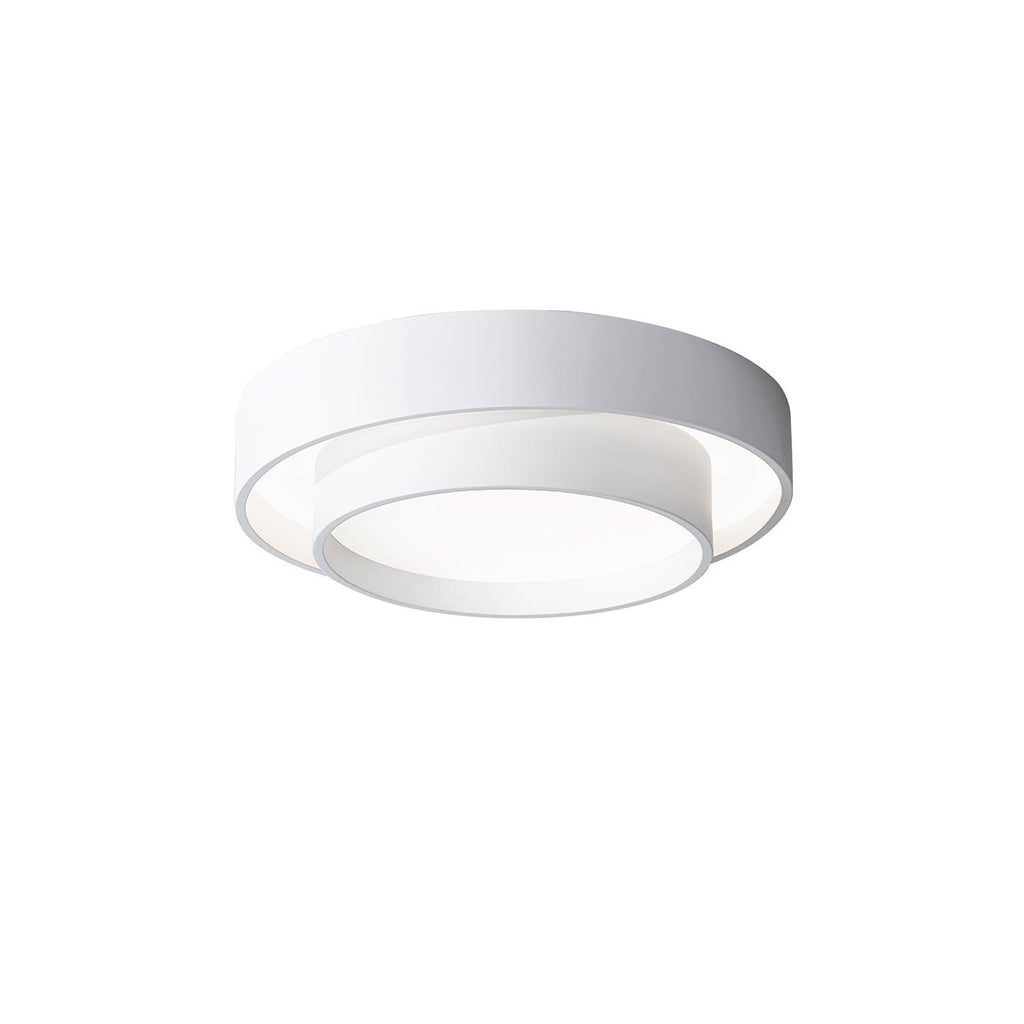 Dimmable Cylinder LED Ceiling Light – Iron & Acrylic Flush Light for Living Room & Bedroom, Ø 40–60 cm