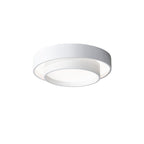 Dimmable Cylinder LED Ceiling Light – Iron & Acrylic Flush Light for Living Room & Bedroom, Ø 40–60 cm