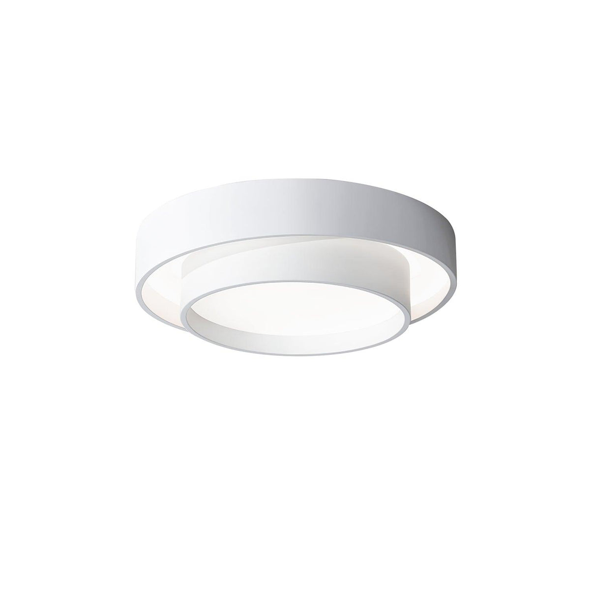 Dimmable Cylinder LED Ceiling Light – Iron & Acrylic Flush Light for Living Room & Bedroom, Ø 40–60 cm