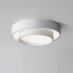 Dimmable Cylinder LED Ceiling Light – Iron & Acrylic Flush Light for Living Room & Bedroom, Ø 40–60 cm