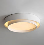 Dimmable Cylinder LED Ceiling Light – Iron & Acrylic Flush Light for Living Room & Bedroom, Ø 40–60 cm