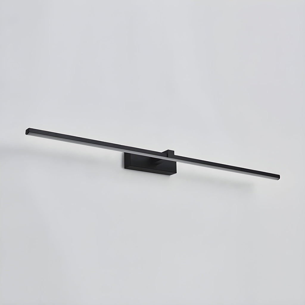 Linear LED Mirror Light in Black Metal – Integrated Wall Lamp in 3 Lengths