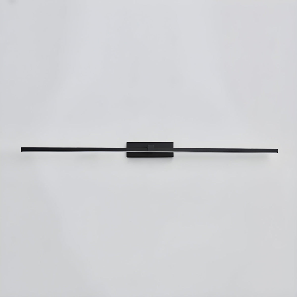 Linear LED Mirror Light in Black Metal – Integrated Wall Lamp in 3 Lengths