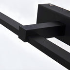 Linear LED Mirror Light in Black Metal – Integrated Wall Lamp in 3 Lengths