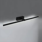 Linear LED Mirror Light in Black Metal – Integrated Wall Lamp in 3 Lengths