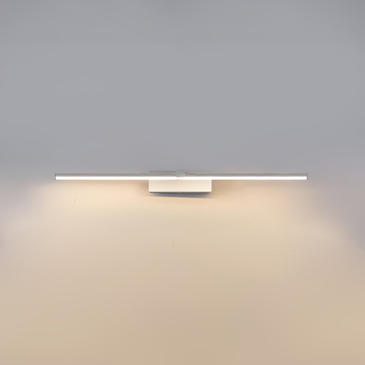 Linear LED Mirror Light in Black Metal – Integrated Wall Lamp in 3 Lengths