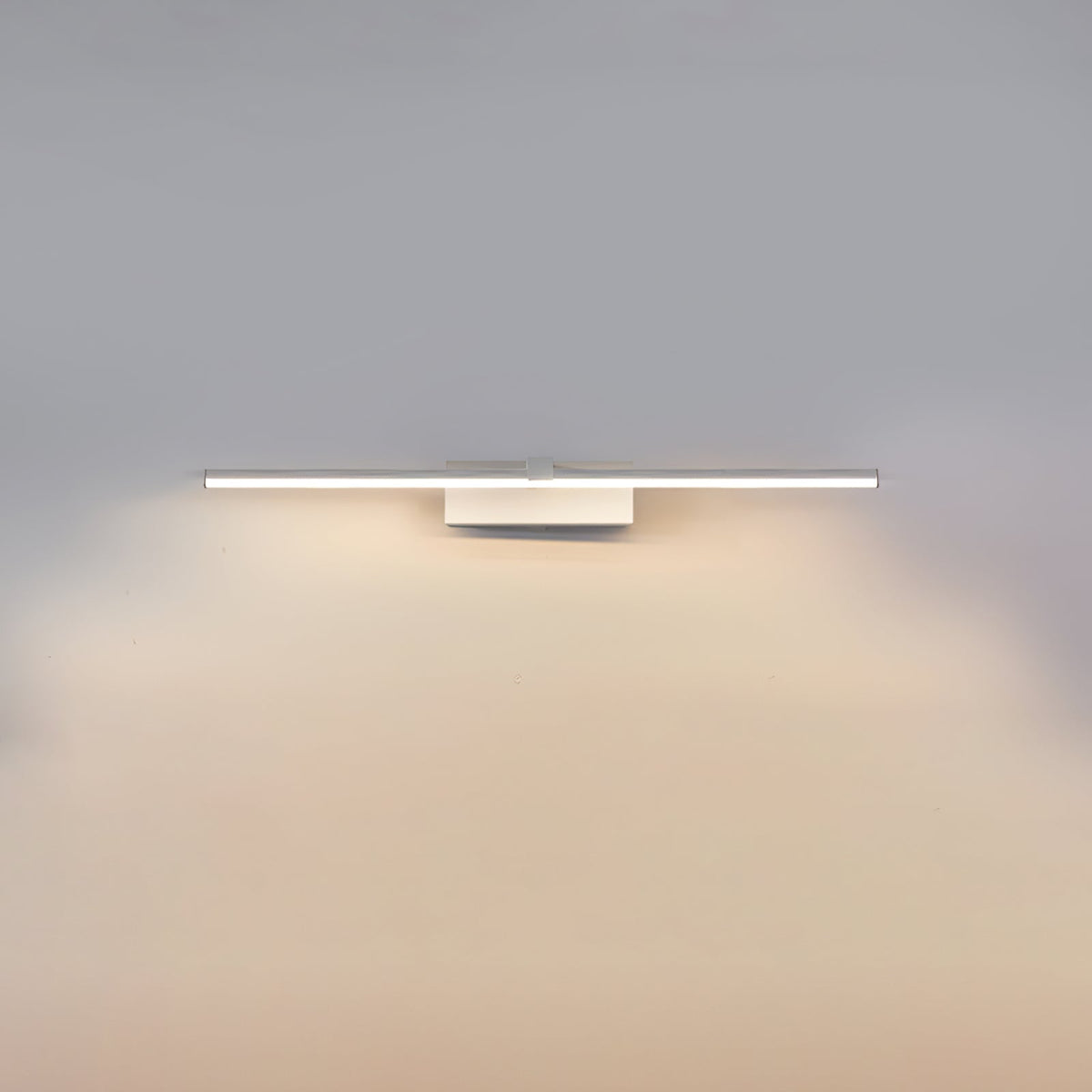 Linear LED Mirror Light in Black Metal – Integrated Wall Lamp in 3 Lengths
