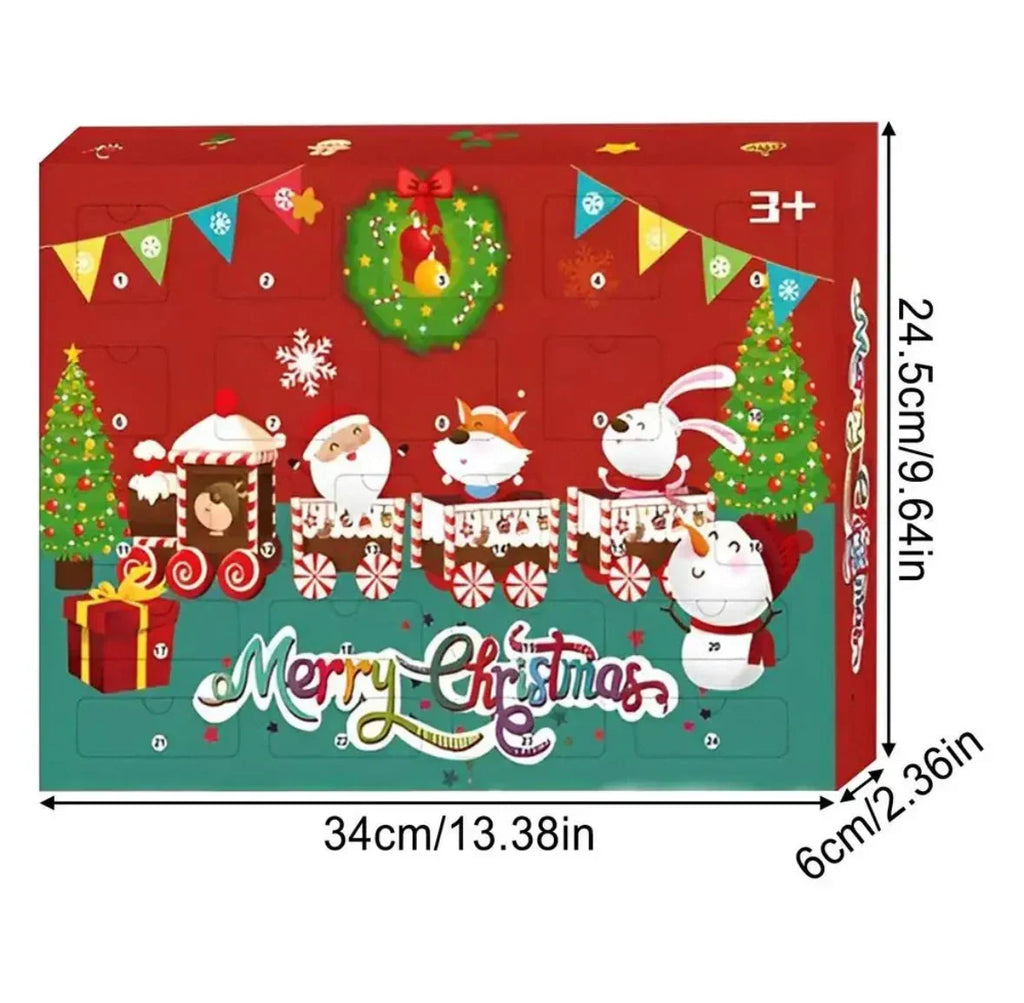 Plush Advent Calendar with 24 Mini Soft Toys with Hanging Loops 2026