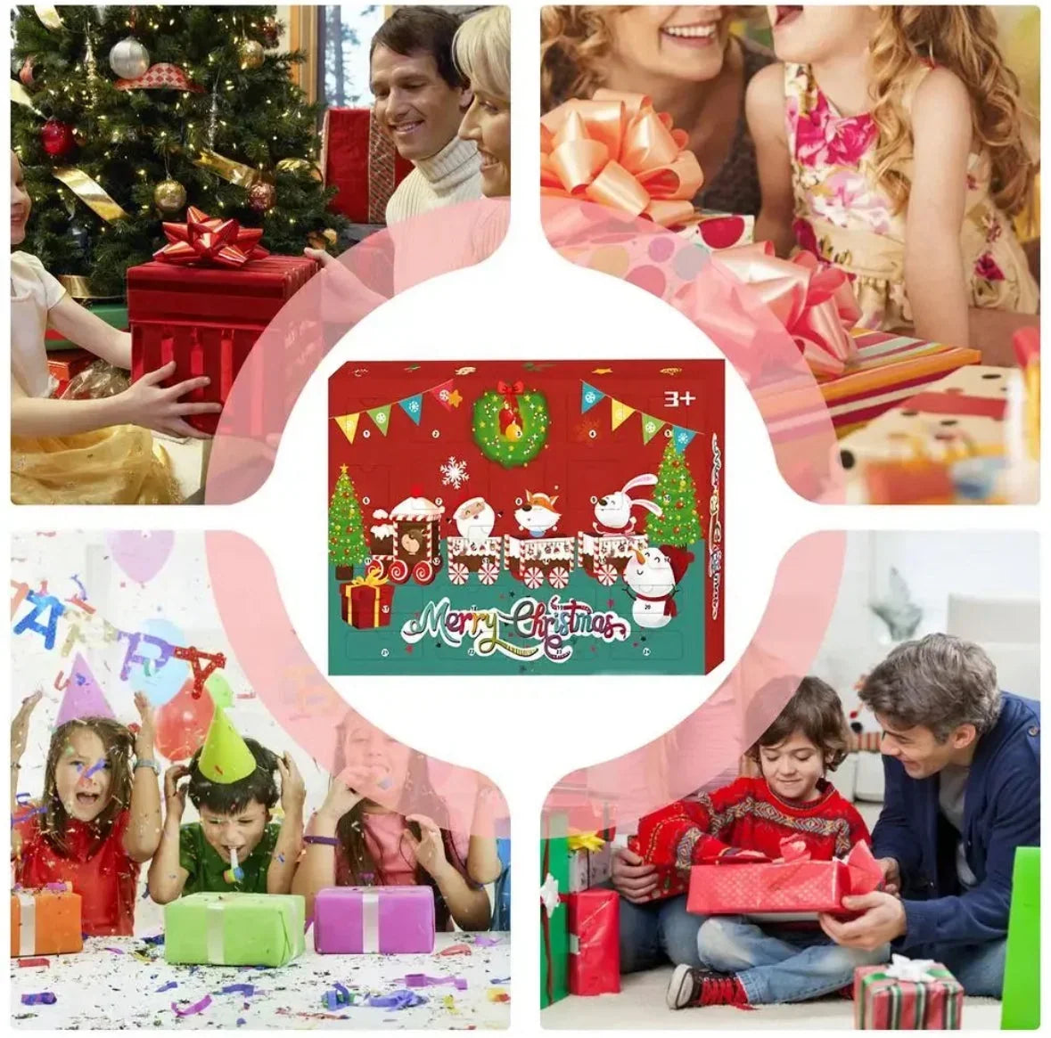Plush Advent Calendar with 24 Mini Soft Toys with Hanging Loops 2026