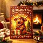 Highland Cow Advent Calendar with 24 Resin Figures 2026