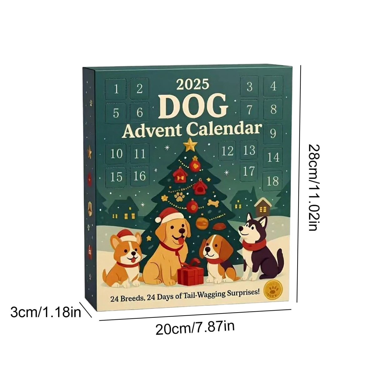Dogmas | Dog Advent Calendar with 24 Dog Toys and No Treats
