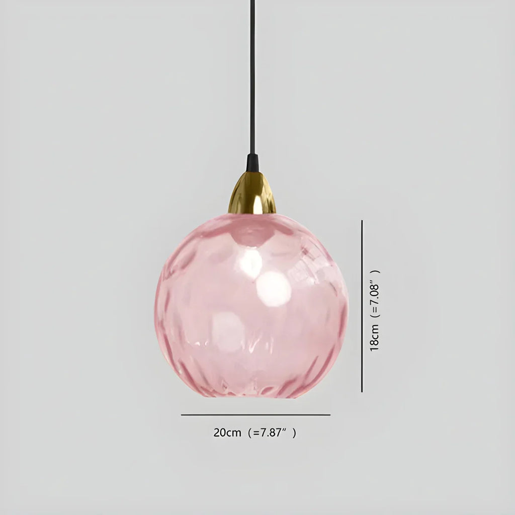 Smoked Glass Globe Pendant Light – Grey, E26, 20 cm, Mood Lighting for Dining Table, Living Room & Bedroom