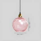 Smoked Glass Globe Pendant Light – Grey, E26, 20 cm, Mood Lighting for Dining Table, Living Room & Bedroom