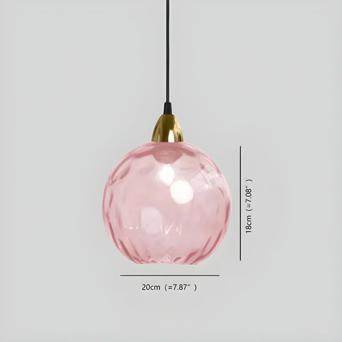 Smoked Glass Globe Pendant Light – Grey, E26, 20 cm, Mood Lighting for Dining Table, Living Room & Bedroom
