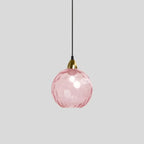 Smoked Glass Globe Pendant Light – Grey, E26, 20 cm, Mood Lighting for Dining Table, Living Room & Bedroom
