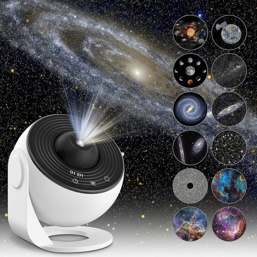 Starry Sky Projector with 12 Constellations & Timer – Night Light for Ceiling & Wall, Bedroom & Kids’ Room