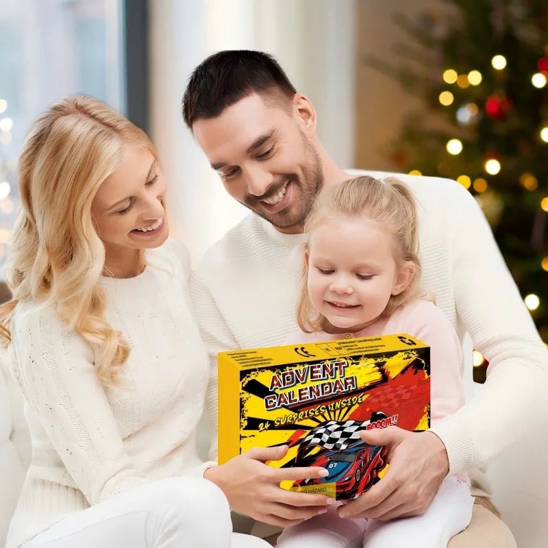 Speedcount | Kids Race Car Advent Calendar with 24 Cars and Track Accessories