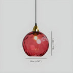 Smoked Glass Globe Pendant Light – Grey, E26, 20 cm, Mood Lighting for Dining Table, Living Room & Bedroom