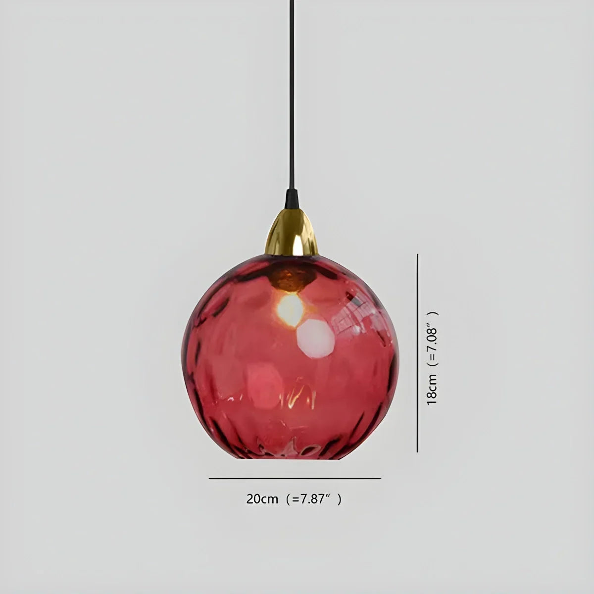 Smoked Glass Globe Pendant Light – Grey, E26, 20 cm, Mood Lighting for Dining Table, Living Room & Bedroom