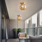 Modern Glass LED Ceiling Light with E27 Fitting – Design Lighting for Living Room, Bedroom & Kitchen