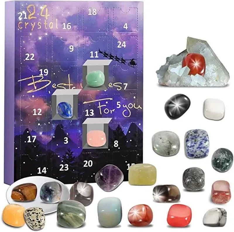 Gemmora | Kids Gemstone Advent Calendar with 24 Stones and Crystals