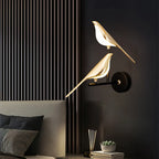 Bird-Shaped LED Design Wall Light – Gold Wall Lamp with Warm Light