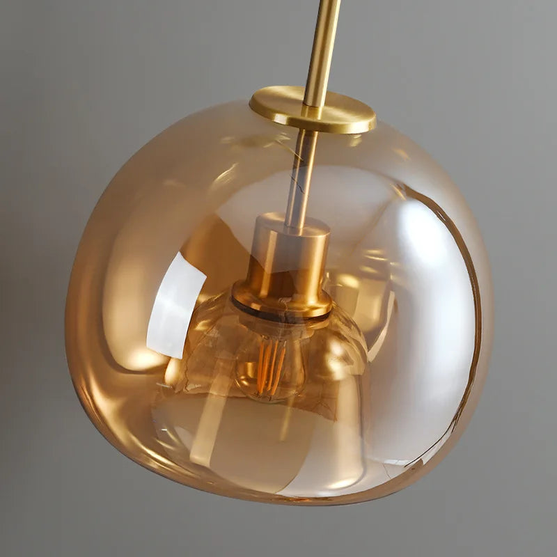 Modern Glass LED Ceiling Light with E27 Fitting – Design Lighting for Living Room, Bedroom & Kitchen