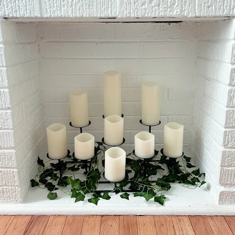 Flameless LED Candles with Drip Effect – Battery-Operated Decorative Candles, Warm Mood Light for Living Room